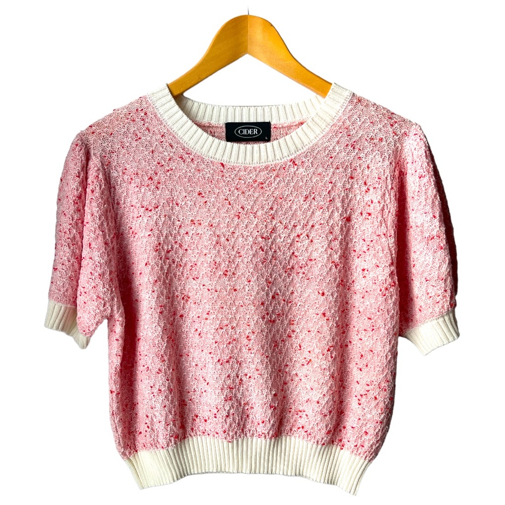 LkNew CIDER Pink Boucle Sweater LRG